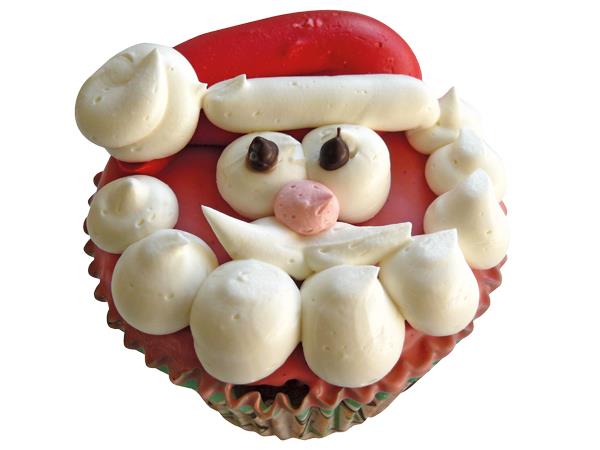 Cupcake Kerstman