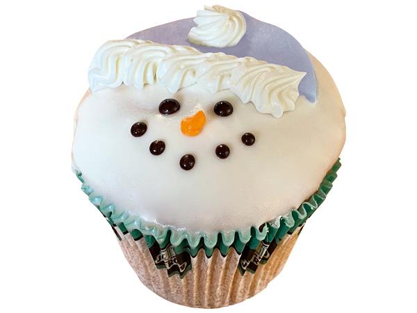 Cupcake sneeuwpop